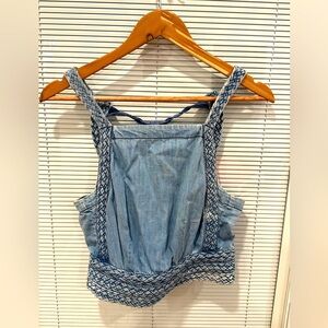Anthropologie denim crop top ✨